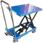 Mesa elevadora manual 150 kg, Asa plegable