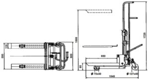 APILADOR MANUAL 400 KGS.