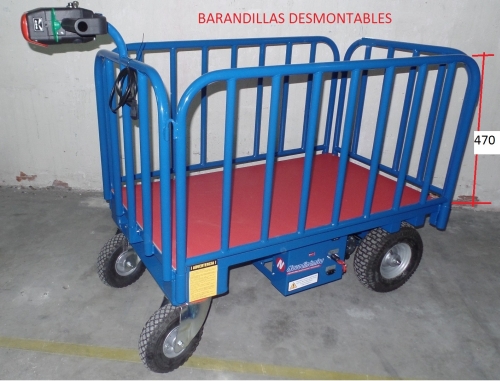 Plataforma autopropulsada 400 kg con barandilla - Imagen 3