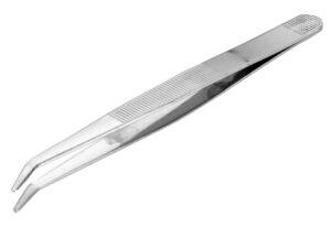PINZA PRECISIÓN PUNTAS CURVAS 120 MM
