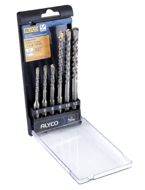 JUEGO 6 BROCAS SDS-PLUS HORMIG. C/PLAST.