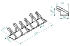 Soporte 6 bicicletas