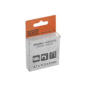 CAJA 1000 GRAPAS TIPO U 0,7x11x3x8MM ALYCO ORANGE