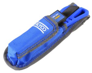 JUEGO CUTTER  Y 10 CUCHILLAS FRAGMENTABLES 18 MM SK2H EN BOLSA NYLON ALYCO