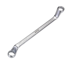 LLAVE ACODADA 2 BOCAS 1-1/16" x 1-1/4"
