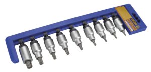JGO. VASOS 1/2 9 PIEZAS PUNTA TORX