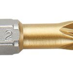 PUNTA ATORNILLAR 1/4" TIN PZ3X25 MM