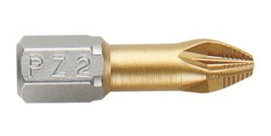 PUNTA ATORNILLAR 1/4" TIN PZ1X25 MM