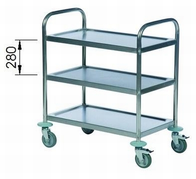 Carro 3 bandejas inox. - Imagen 3