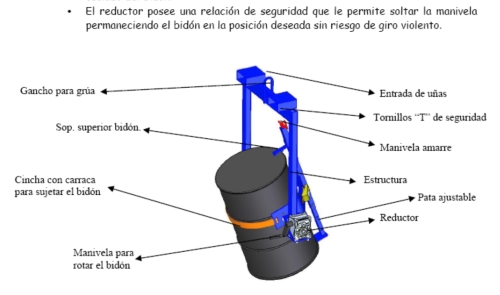 Implemento bidón para grúa - Imagen 3