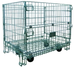 Cestón plegable reja con ruedas