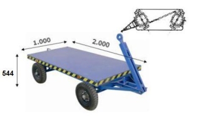 Remolque doble 2.000 kg - Imagen 2