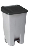 Cubo tapa negra 60 l.