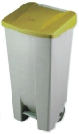 Cubo tapa amarilla 120 l.