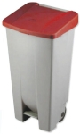 Cubo tapa roja 120 l.