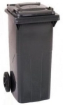 Cubo reciclaje 120 l. Negro