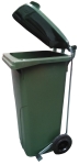 Cubo reciclaje 120 l. con Pedal verde