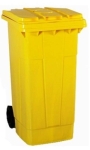 Cubo basura 80 l. amarillo