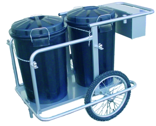 Carro barrendero INOX con 2 cubos - Imagen 2