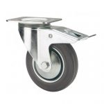 ALEX RUEDAS TW0034 GIRAT.FRENO 80MM GOMA 60 KG