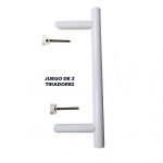 JUEGO TIRADOR ALUMINIO MOD.NEPTUNO 400MM BLANCO