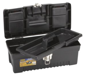 CAJA PLÁSTICO CON BANDEJA 432X220X180 MM