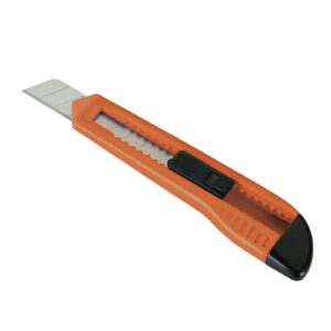CUTTER CUCHILLA FRAGMENTABLE 18 MM CON GUIA DE PLÁSTICO ALYCO ORANGE