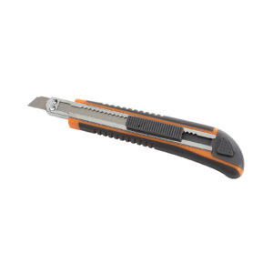 CUTTER CUCHILLA FRAGMENTABLE 9 MM CON GUÍA METALICA ALYCO- ALYCO ORANGE