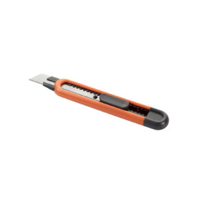 Cutter De Cuchilla Fragmentable  De 18 Mm Con Guía Metálica ALYCO ORANGE