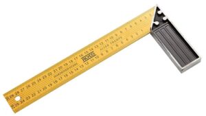 ESCUADRA ACERO TEMPLADO M/ALUMINIO 250MM