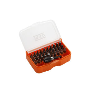 JUEGO 31 PZAS DE PUNTAS DE 1/4" EN CAJA DE PLÁSTICO ALYCO ORANGE