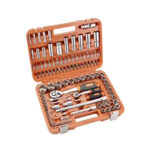 JUEGO DE LLAVES Y ACCESORIOS 110 PZAS DE 1/2" - 1/4" ALYCO ORANGE