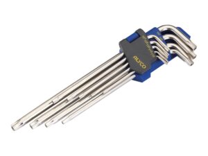 JUEGO 9 LLAVE ACODADA TORX INV EXTRALARG