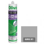 Silicona neutra para ventanas C-22 GRIS PLATA