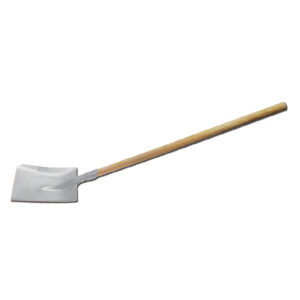 PALA CUADRADA M/MADERA 418x240MM INOX