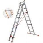 ESCALERA INDUSTRIAL 2 TRAMOS 12+12 PELDAÑOS (BÁSICA 2X12)