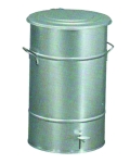 Cubo con pedal galvanizado 70 lts